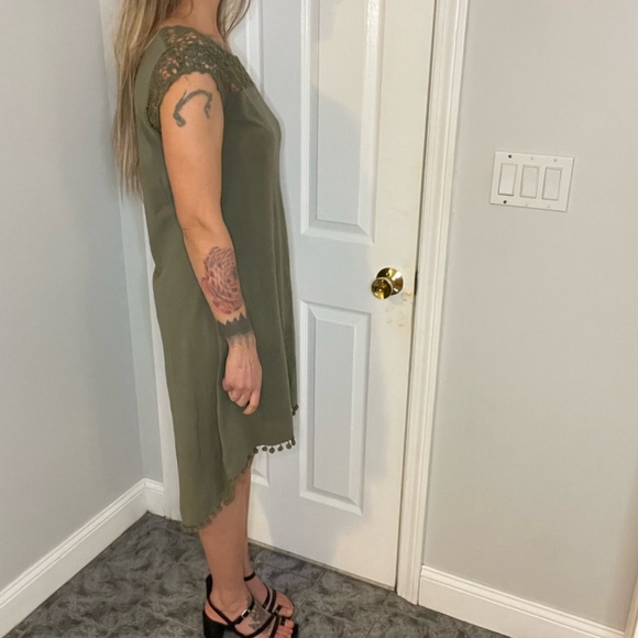 Skye’s The Limit Green High-Low Tassel Dress - Picture 6 of 12